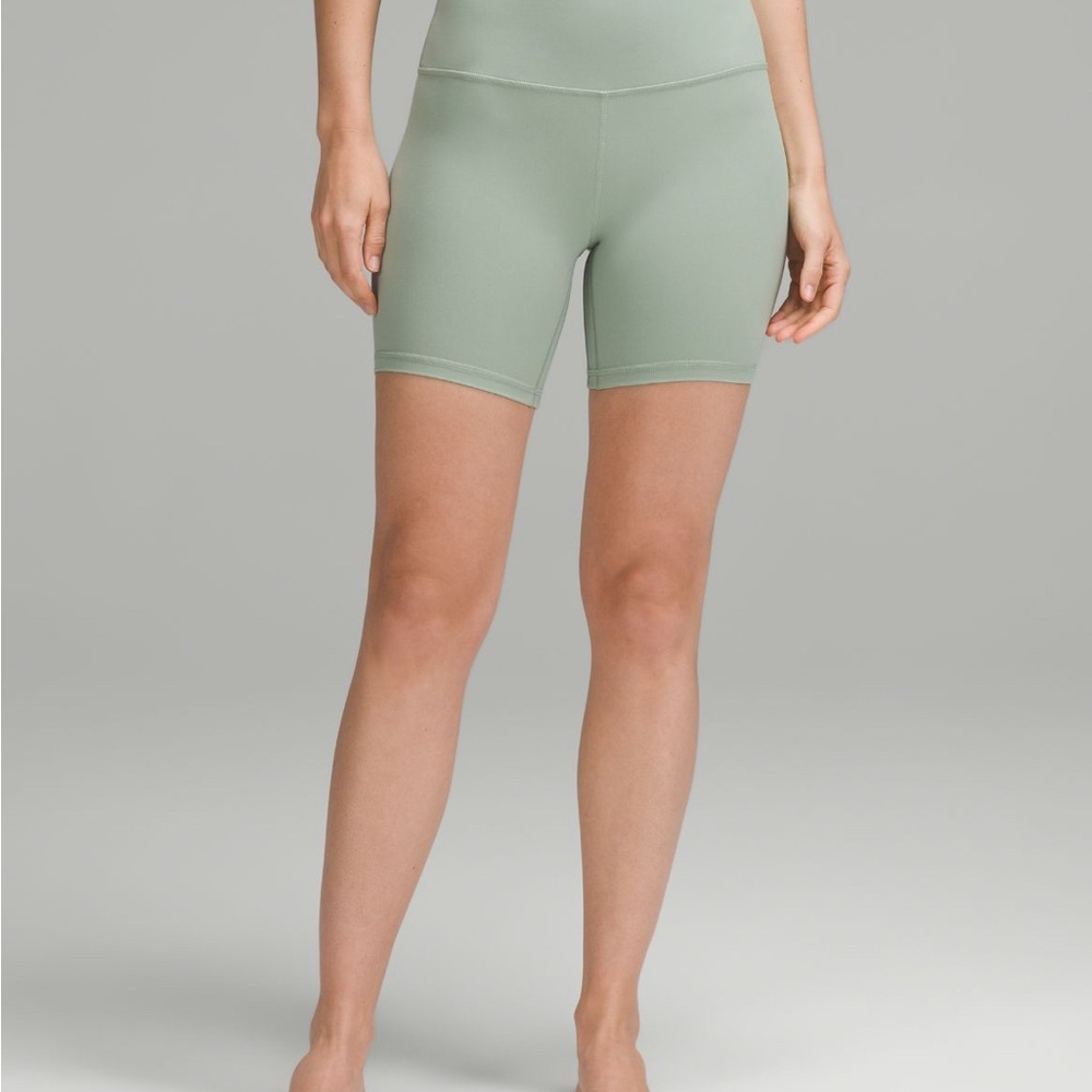 Lululemon Athletica Light Green Athletic Shorts